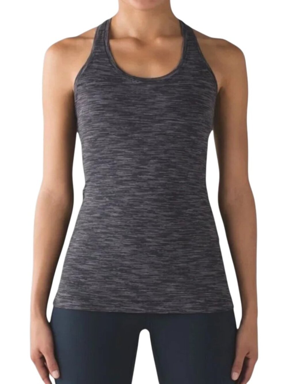 LULULEMON Cool Racerback II Wee Are From Space Deep Coal Battleship size 4